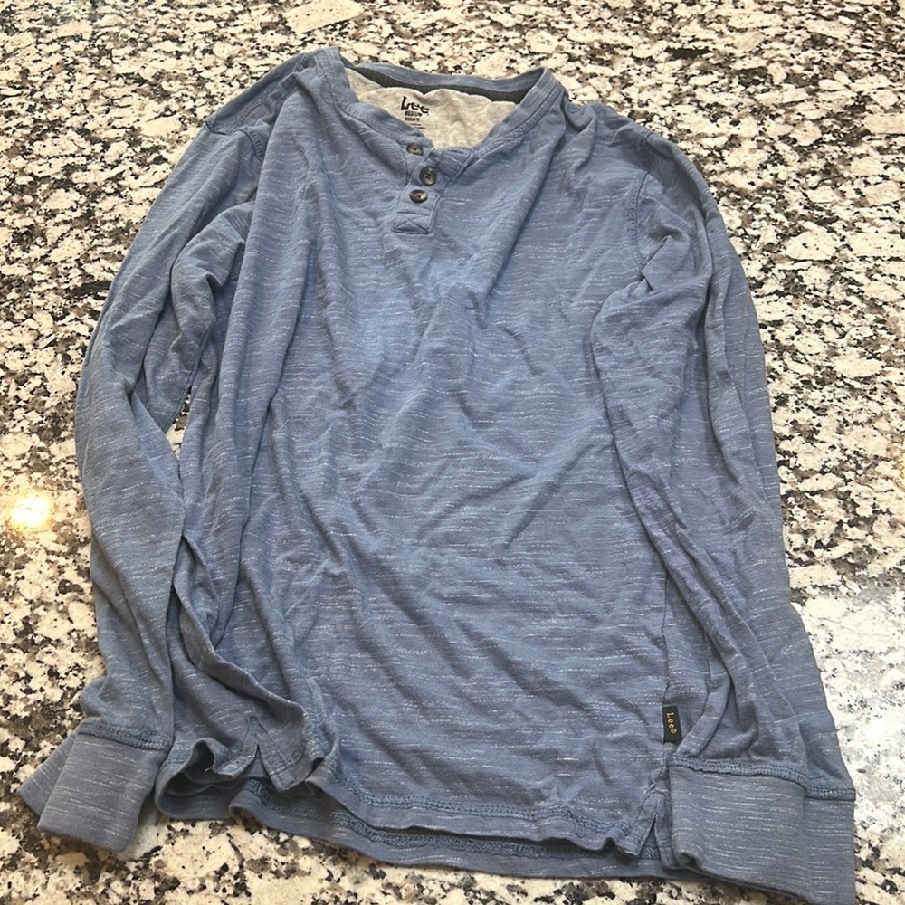 Lee long sleeve blue shirt